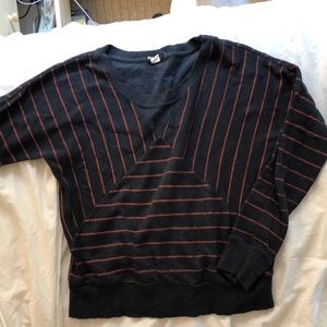 BDG Striped crew neck pullover